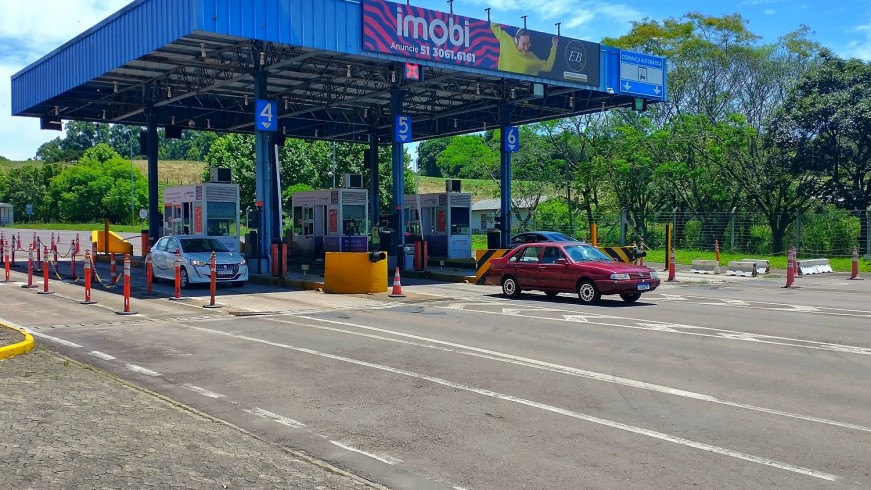 Praça de pedágio de Boa Vista do Sul, na RSC-453