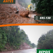 Remoção de deslizamento na ERS-130
