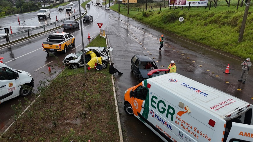 EGR realiza simulação de acidente 