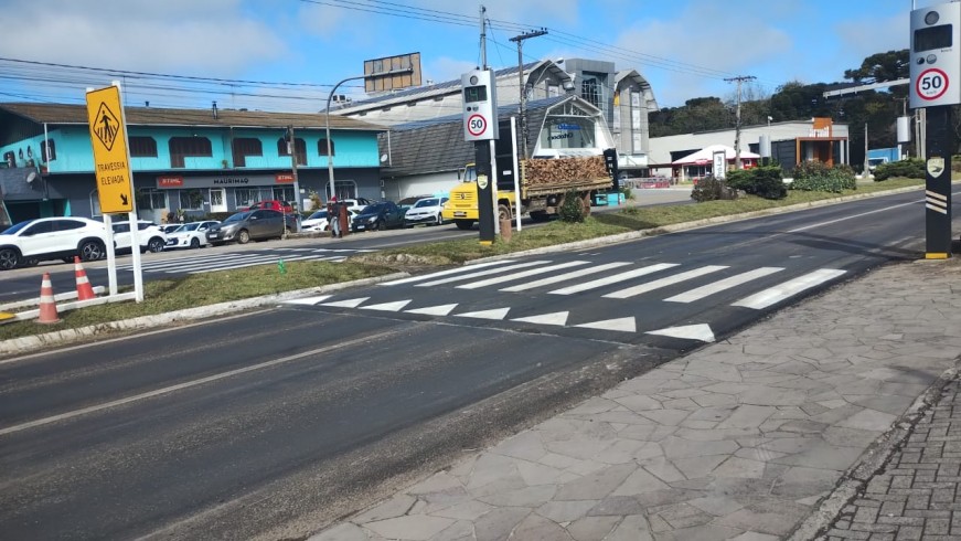 Nova travessia elevada no km 36 da ERS-235, em Gramado